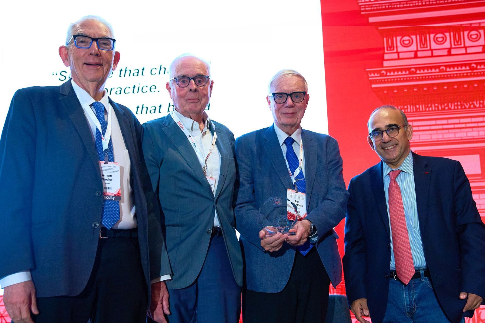 Per Ljungman receives the Rainer Storb Lifetime Achievement Award