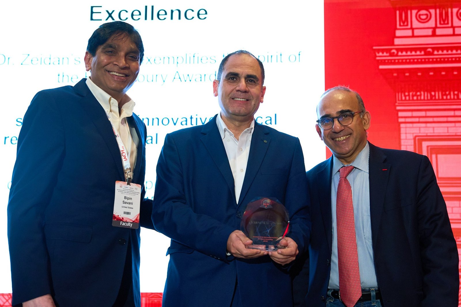 Amer Zeidan receives the H.J. Khoury Excellence in Research Award